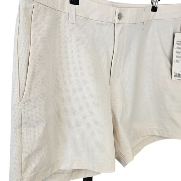 Lululemon Mens Commission Short Classic 5", White Opal, Quick Dry, 36, NWT - Picture 8 of 8